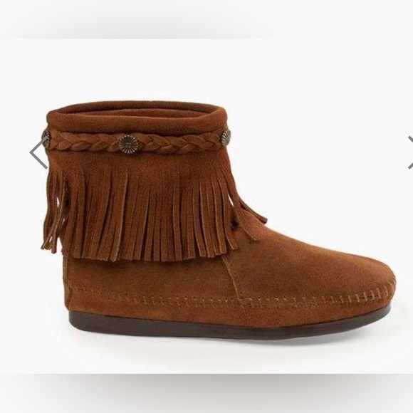 Minnetonka - High Top Back Zip Boot - Picture 1 of 9